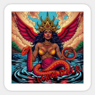 MAMA D'LEAU – FULL COLOUR – FETERS AND LIMERS – CARIBBEAN FOLKLORE EVENT DJ GEAR Sticker
